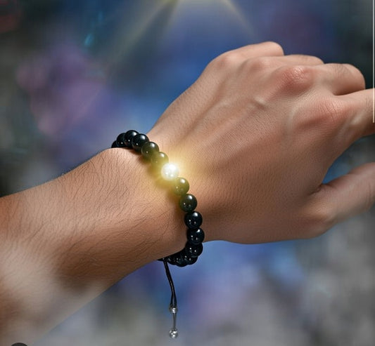 Umbra FengShui – Pulsera de Obsidiana Negra